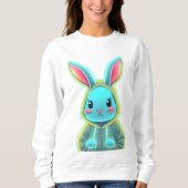 Schattige Neon Kash Rabbit Sweatshirt (Voorkant)