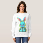 Schattige Neon Kash Rabbit Sweatshirt (Voorkant volledig)