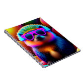 schattige neonbril egeldierzonnebril grappig notitieboek (Rechterzijde)