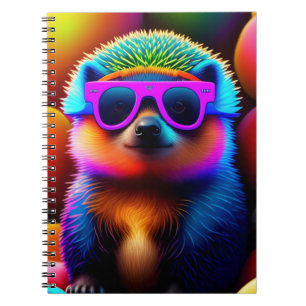schattige neonbril egeldierzonnebril grappig notitieboek