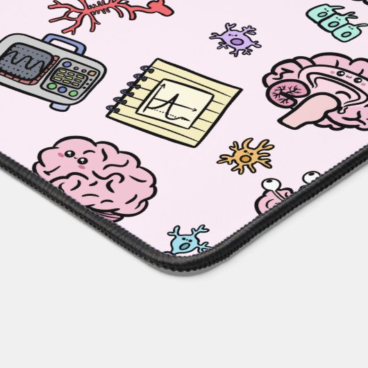 Schattige neurowetenschappelijk patroon bureaumat (Hoek)