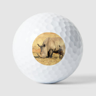 Schattige neushoorn in Afrika  Golfballen