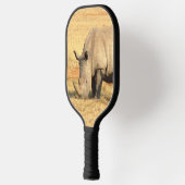 Schattige neushoorn in Afrika Pickleball Paddle (Links)