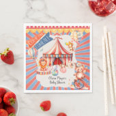 Schattige neutraal  carnaval circus Baby shower Servet (Insitu)