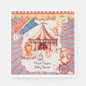 Schattige neutraal  carnaval circus Baby shower Servet (Voorkant)