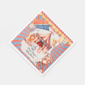Schattige neutraal  carnaval circus Baby shower Servet (Hoek)