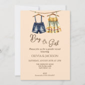 Schattige Neutraal Geslacht Onthulling Uitnodiging (Voorkant)