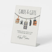 Schattige Neutraal Halloween Baby shower Kaarten & Reclamebord Met Voetstuk (Voorkant)