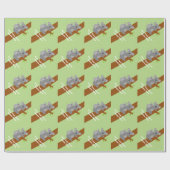 Schattige neutraal koala beer baby shower inpakpap cadeaupapier (Vlak)