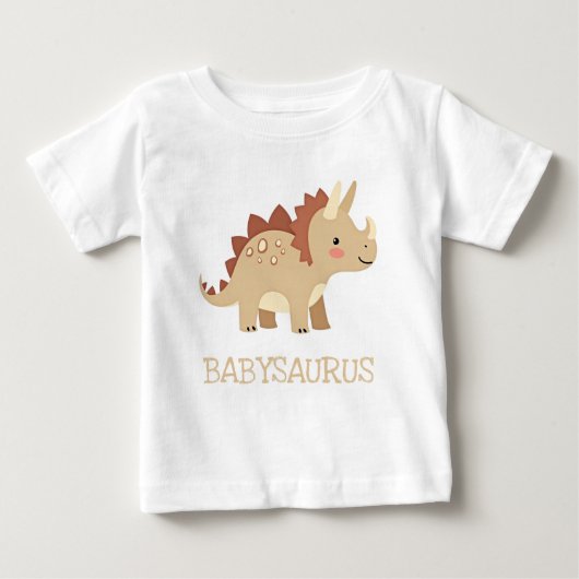 Schattige neutrale dinosaurus babysaurus (Voorkant)