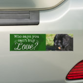 Schattige Newfie-Bumpersticker! Bumpersticker (Op auto)