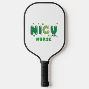 Schattige NICU verpleegkundige St. Patrick's ontwe Pickleball Paddle