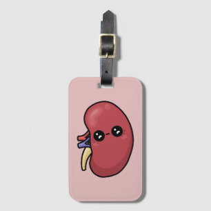 Schattige Nier - Menselijke Biologie Bagagelabel