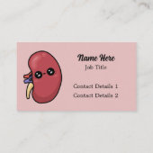 Schattige Nier - Menselijke Biologie Visitekaartje (Achterkant)