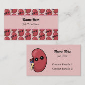 Schattige Nier - Menselijke Biologie Visitekaartje (Voorkant / Achterkant)