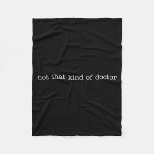 Schattige Niet Aardige Dokter Phd Fleece Deken