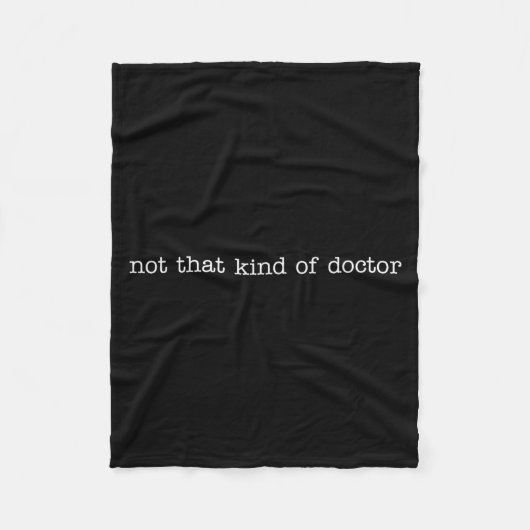 Schattige Niet Aardige Dokter Phd Fleece Deken (Voorkant)