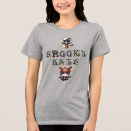 Schattige, niet zo spookachtig vleermuizen Hallowe Tri-Blend Shirt