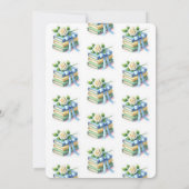 Schattige nieuw Chapter Baby shower Invitation Kaart (Achterkant)