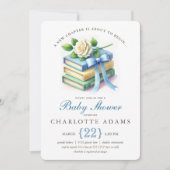 Schattige nieuw Chapter Baby shower Invitation Kaart (Voorkant)