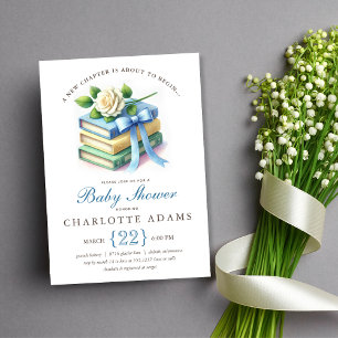 Schattige nieuw Chapter Baby shower Invitation Kaart