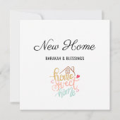 Schattige nieuw huis Barakah & Blessings Islamitis Bedankkaart (Voorkant)