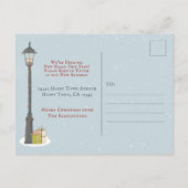 Schattige Nieuw Thuisadres Vakantie Kerstmis Aankondigingskaart (Achterkant)