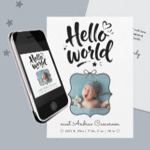 Schattige Nieuwe Baby Foto Boog Borstel Hand Getek