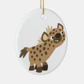 Schattige Nieuwsgierig Cartoon Hyena Ornament (Rechts)