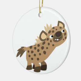 Schattige Nieuwsgierig Cartoon Hyena Ornament