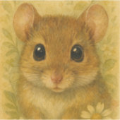 Schattige nieuwsgierige muis sticker (Voorkant)