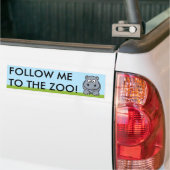 Schattige Nijlpaard Bumpersticker (Op Truck)