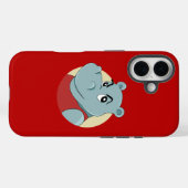 Schattige nijlpaard cartoon Case-Mate iPhone case (Achterkant (horizontaal))