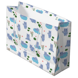 Schattige Nijlpaard Hippo Patroon Groot Cadeauzakje