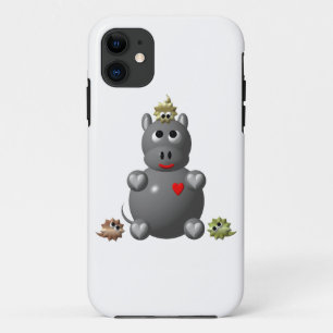 Schattige Nijlpaard met Hamsters Case-Mate iPhone Case