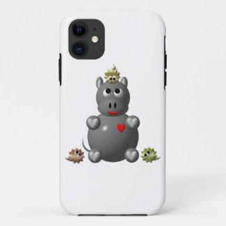 Schattige Nijlpaard met Hamsters Case-Mate iPhone Case