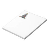 Schattige Nijlpaard met Hamsters Notitieblok (Linkerzijde)