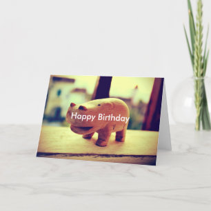 Schattige nijlpaard Speelgoed Kaart