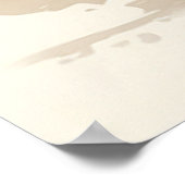 Schattige Ninja Cat Happy Japanese Art Poster (Hoek)