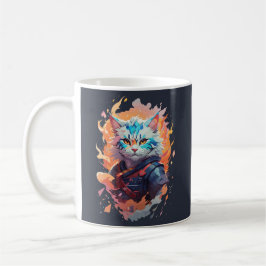 Schattige Ninja Cat Warrior Design Koffiemok
