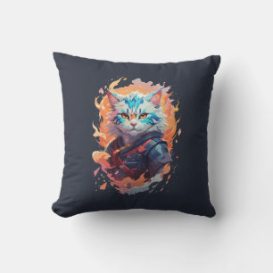Schattige Ninja Cat Warrior Design Kussen