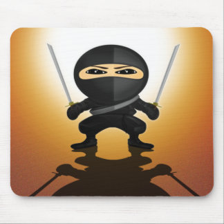 Schattige Ninja Jongen Anime Gamer Muismat Katana