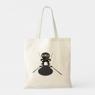 Schattige Ninja Jongen Anime Krijger Dubbele Katan Tote Bag
