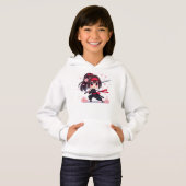 Schattige ninja krijger bloesem meisje (Voorkant volledig)