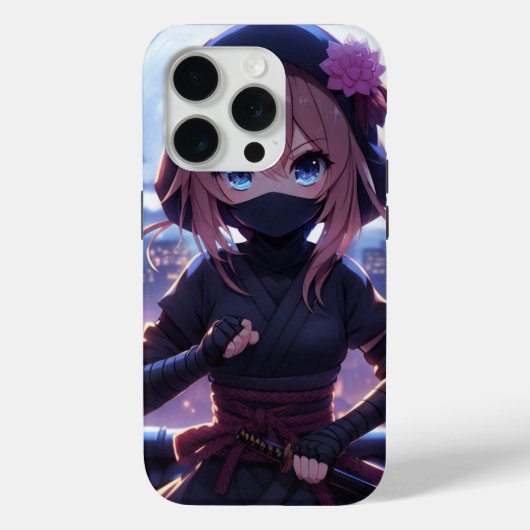 Schattige ninja krijger meisje Case-Mate iPhone case (Achterkant)