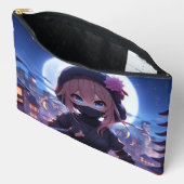 Schattige ninja krijger meisje etui (Open)