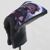 Schattige ninja krijger meisje golfheadcover (3/4 voorkant)