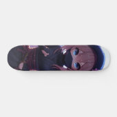 Schattige ninja krijger meisje persoonlijk skateboard (Horizontaal)