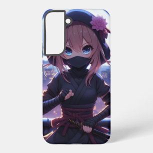 Schattige ninja krijger meisje samsung galaxy hoesje