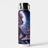 Schattige ninja krijger meisje waterfles (Achterkant)